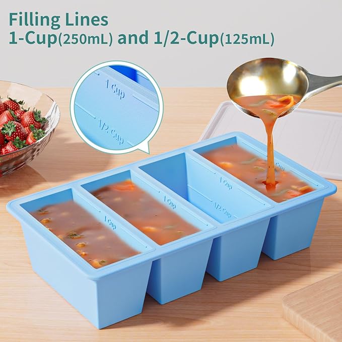 Silicone Freezer Tray for Sauce Cube: Silicone Freezing Tray for Broth Sauce - Image 2