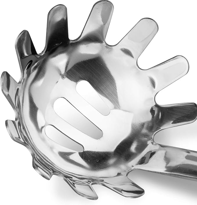 Stainless Steel Spaghetti Spoon, 12.6 Inch Pasta Server - Image 2
