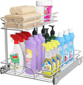 OCG Under Sink Cabinet Organizer Two Tier Pull Out Shelf, Under Sink Sliding by OCG