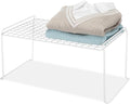 Whitmor Medium 1 Tier Stacking Helper Shelf, Durable Plastic, Wire Shelf by Whitmor