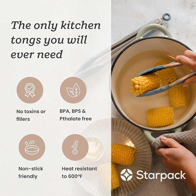 Starpack 'Get a Grip' Silicone Kitchen Tongs - Image 2