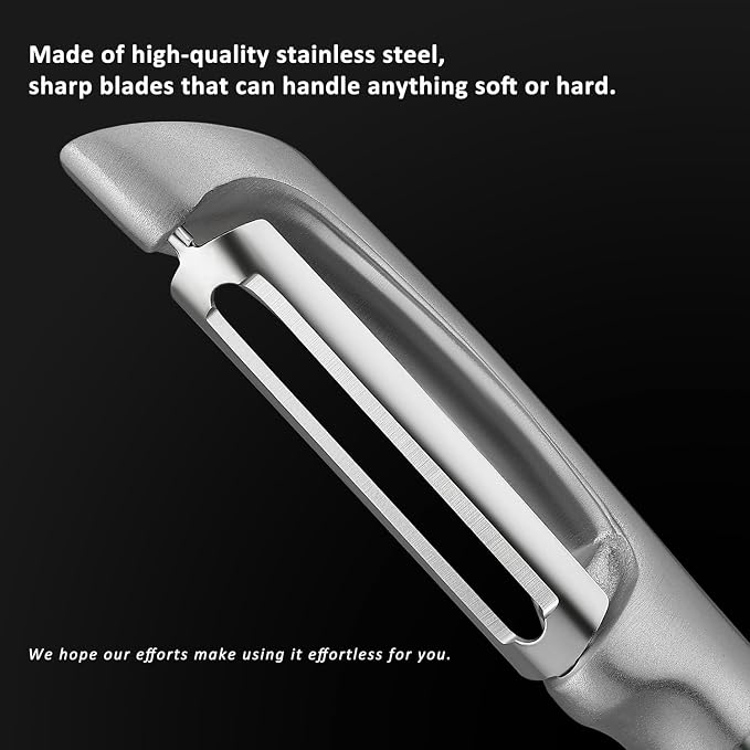 KULUNER I-Type Vegetable Peeler, 304 Stainless Steel Blade, Ultra Sharp Potato - Image 3