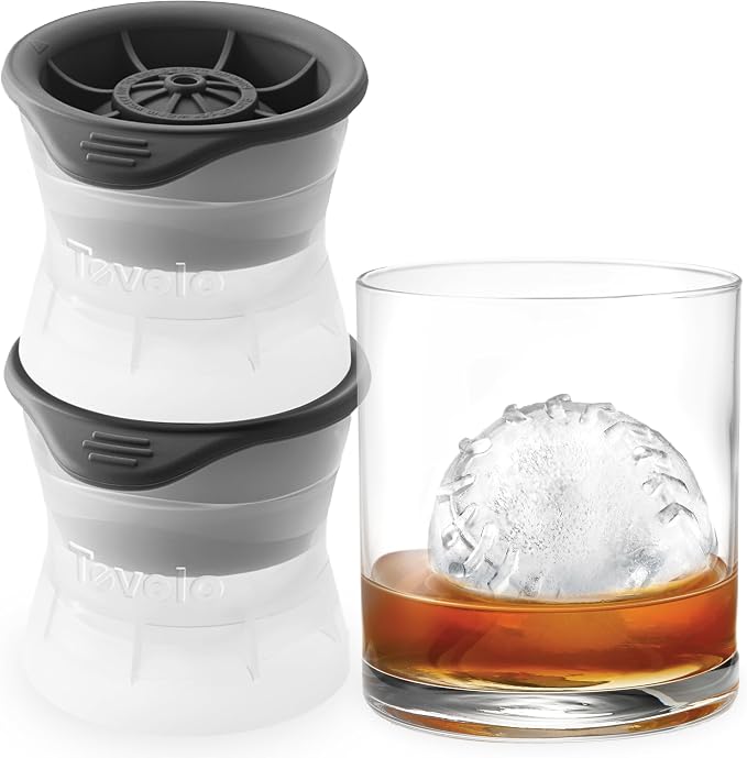 Tovolo Baseball Ice Molds Pack of 2 Large Craft Ice Mold Spheres by Tovolo