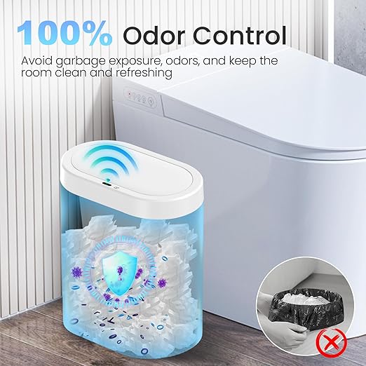 jinligogo 5 Gallon Bathroom Trash Can - Image 4