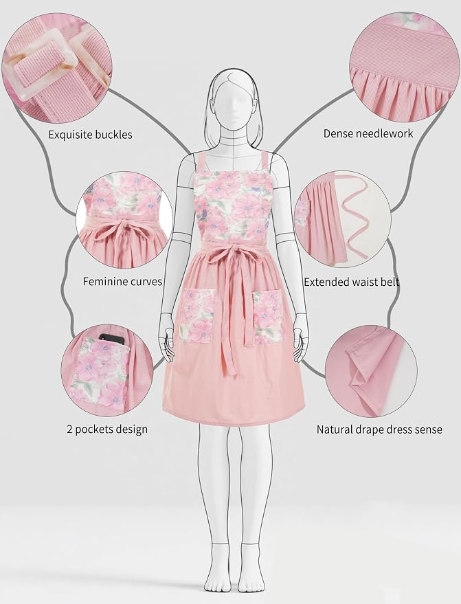 Pinknoke Vintage Pinafore Apron Dress - Image 4
