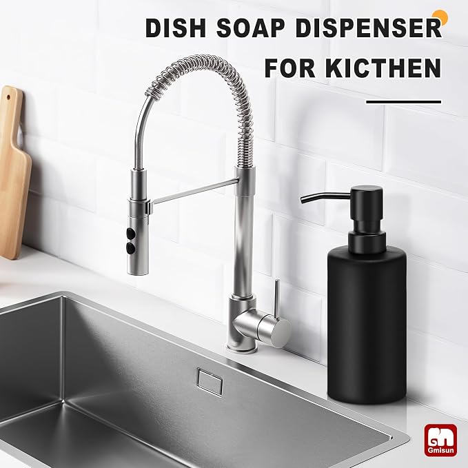 GMISUN Black Soap Dispenser, Hand Soap Dispenser - Image 4