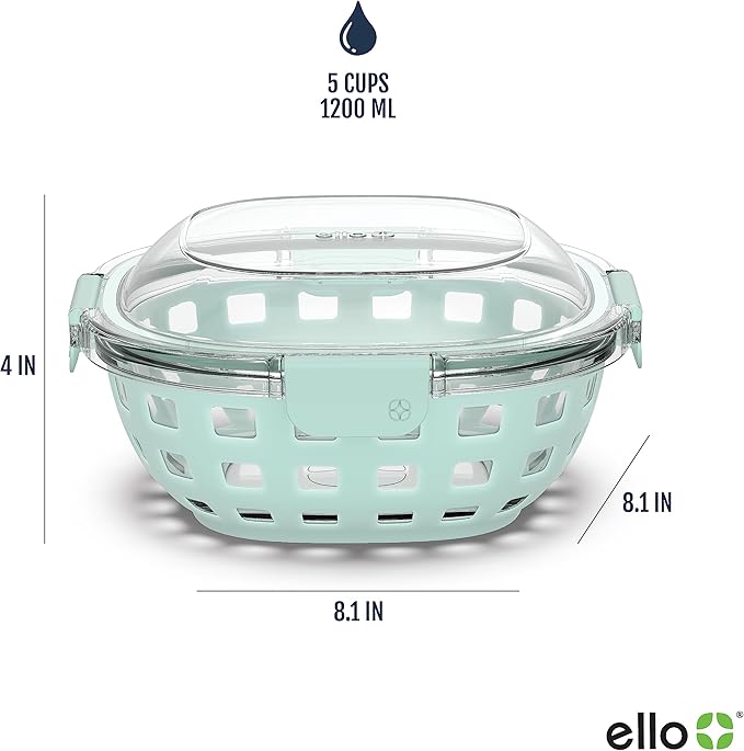 Ello Duraglass Meal Prep Container- Glass Food Storage Container - Image 4
