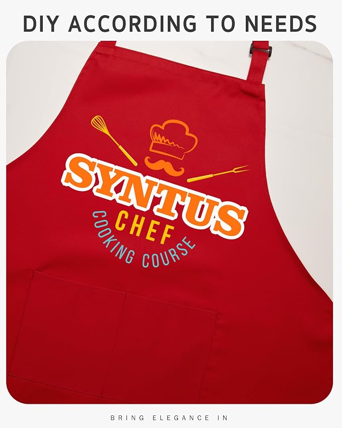 Syntus Chef Apron for Men Women Kitchen Cooking Apron - Image 8