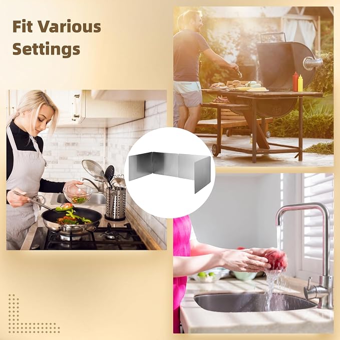 2 Pcs Grease Splatter Guards, 2-Sided Oil Splash Boards - Image 5