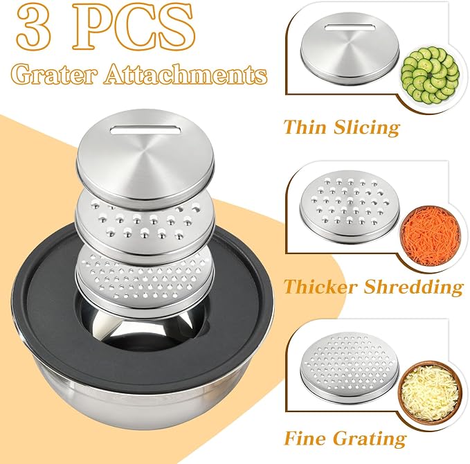 Unokit Mixing Bowls with Lids Set - Image 4