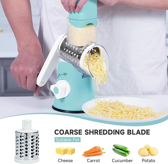 Rotary Cheese Grater, Cheese Grater Hand Crank - Image 2