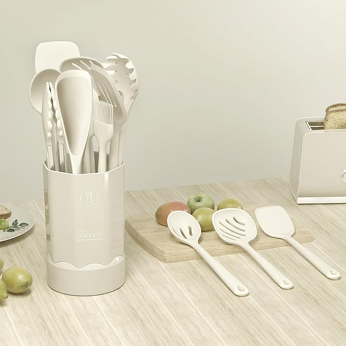 oannao Silicone Kitchen Utensils Set, 600°F Heat Resistant Silicone Cooking - Image 8
