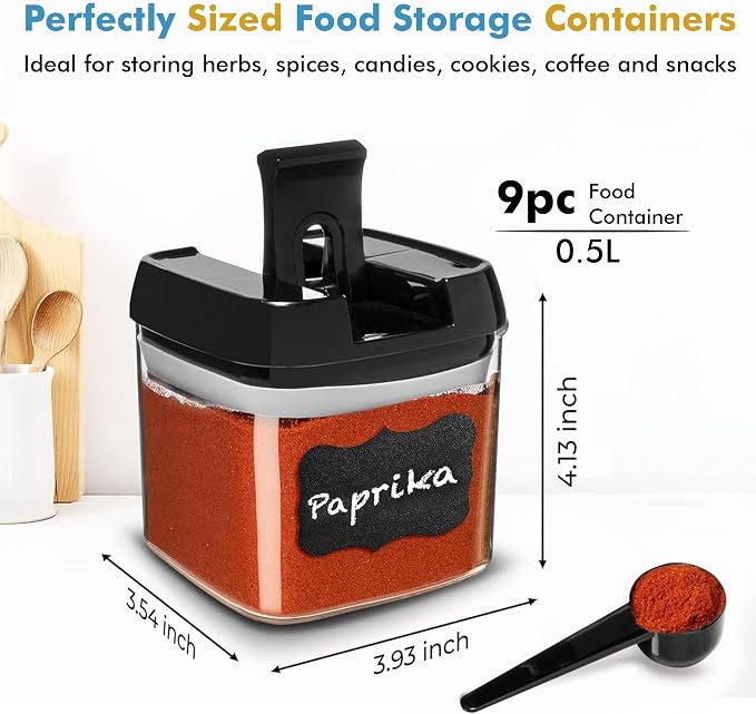 Shazo 9 PC Airtight Food Storage Containers - Image 3