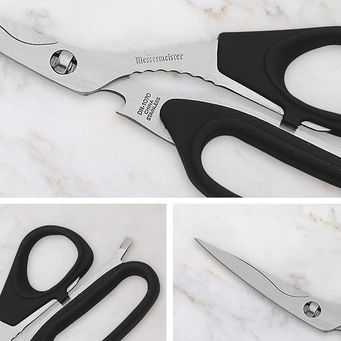 Messermeister 8.5-Inch Take-Apart Utility Shears, Nut Cracker, Jar Lid - Image 4