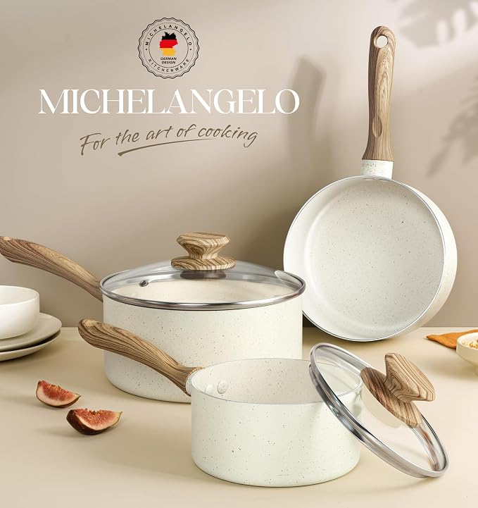 MICHELANGELO 3 Quart Saucepan - Image 6