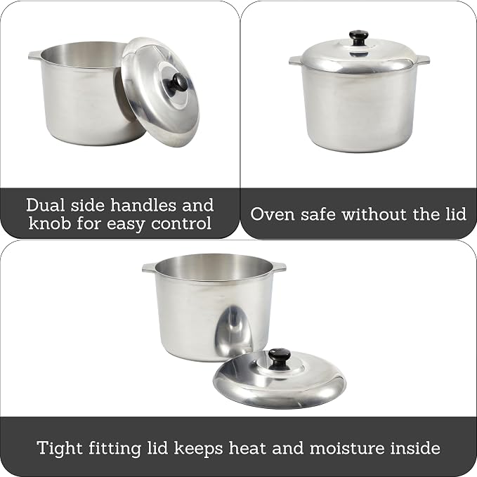 IMUSA USA Heavy Duty Cajun Aluminum Stock Pot 14 Quart - Image 2
