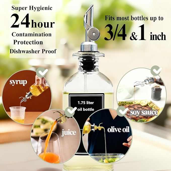 Olive Oil Pour Spout with Adapters, Oils Pourer - Image 5