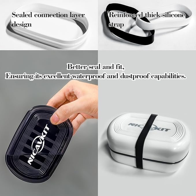 2Pack Travel Soap Container, Leakproof Travel Soap Box Bar Soap Dish Case - Image 4