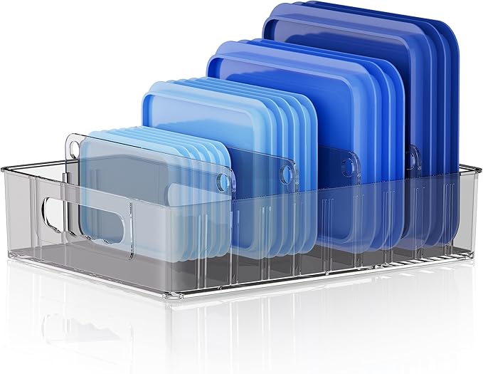 LYNG Lid Organizers Inside Cabinet, Food Container Lid Organizer by Unknown