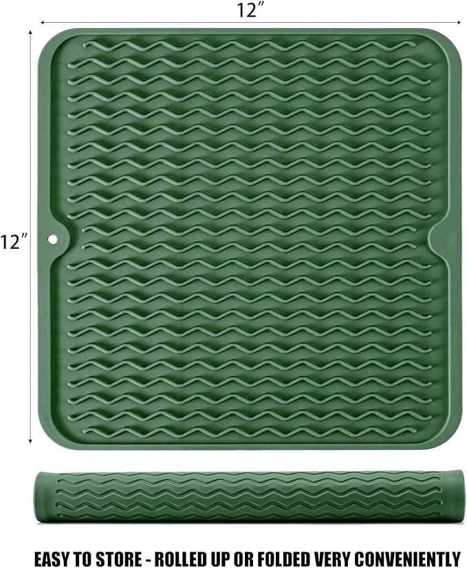 Silicone Dish Drying Mat for Multiple Usage, Easy clean, Eco-friendly, - Image 2
