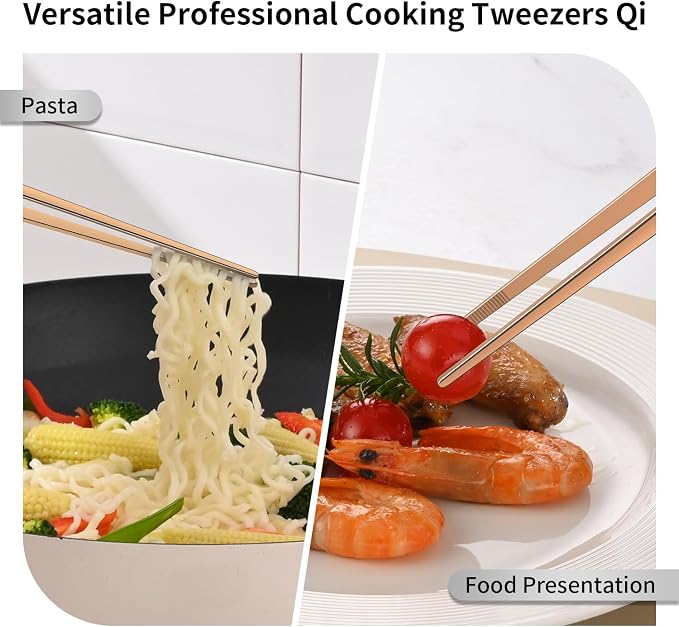 DEHOV 12 Inch Stainless Steel Kitchen Tongs - Image 5