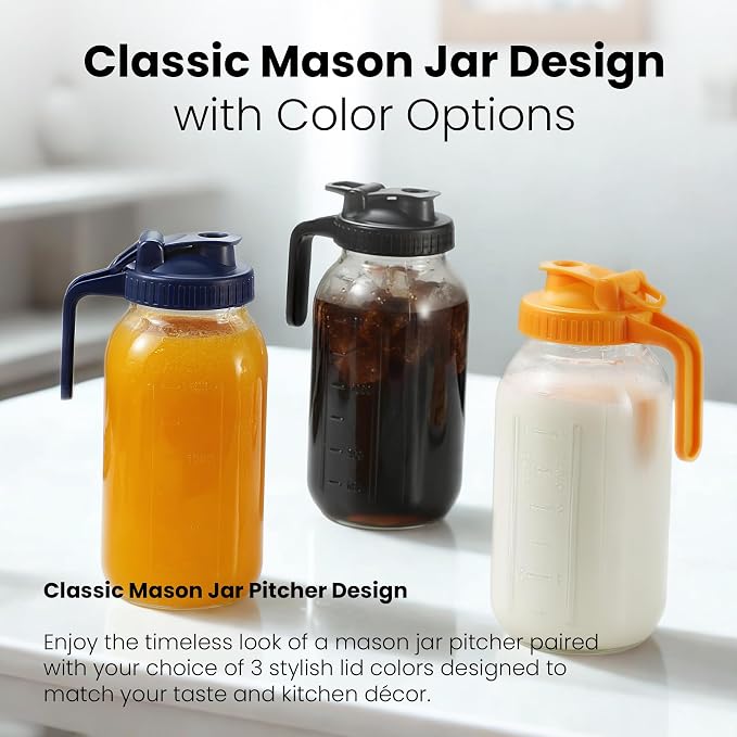 64oz Mason Jar Pitcher - Image 7