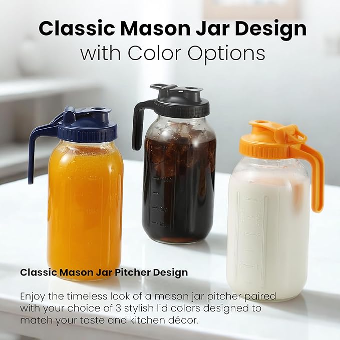 64oz Mason Jar Pitcher - Image 7