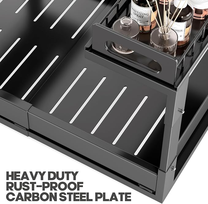 1 Pack-16"-26"W Expandable Under Sink Organizer - Image 6