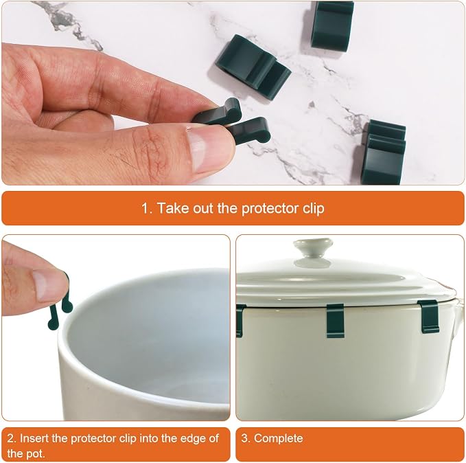 12pcs Dutch Oven Lid Protector Clips, Cookware Protectors - Image 5