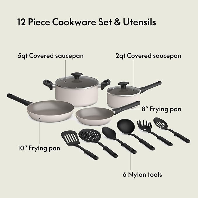 bella 12 Piece Cookware Set - Image 3