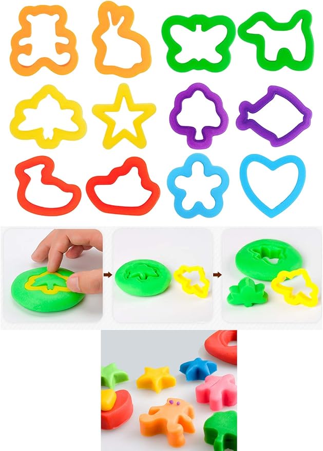 Kids Letter Molds Tools Set，Numeral Various Plastic Animal Molds - Image 5