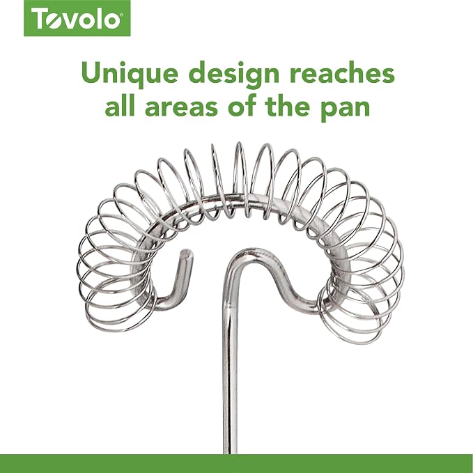 Tovolo Spiral Whisk Stainless Steel 10” Sauce and Gravy Whisk - Image 5