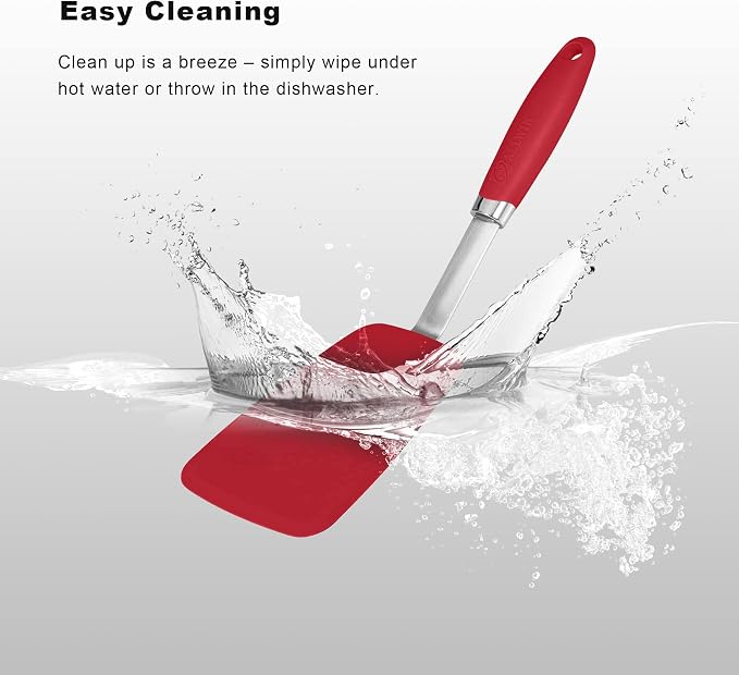 Silicone Spatulas Set Turners Tongs Cooking Utensils Set High Heat Resistant - Image 3