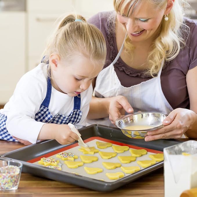 Square Silicone Baking Mats for 12 Inch Cake Pan/12x12 Cheesecake Pan/Toaster - Image 4