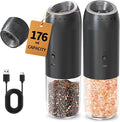 CIRCLE JOY Gravity Electric Salt and Pepper Grinder Set Rechargeable Automatic by CIRCLEJOY