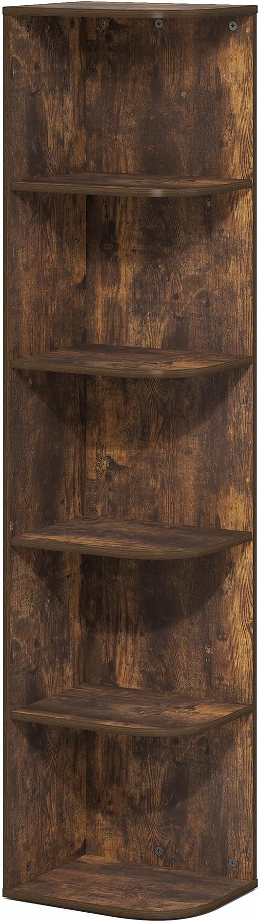 Furinno PASIR Book Shelf, 5-Tier Corner Bookshelf - Image 6
