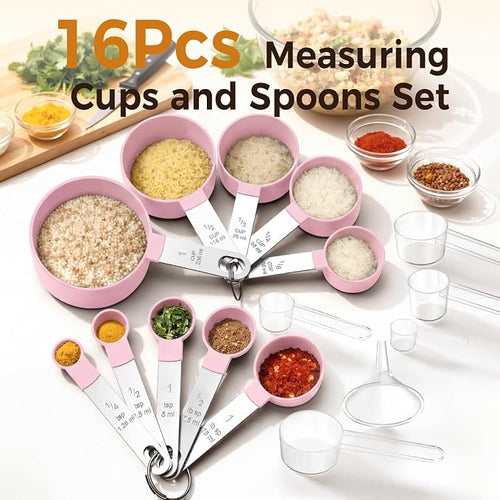 16PCS Measuring Cups and Spoons Set, Measuring Spoon Set - Image 2
