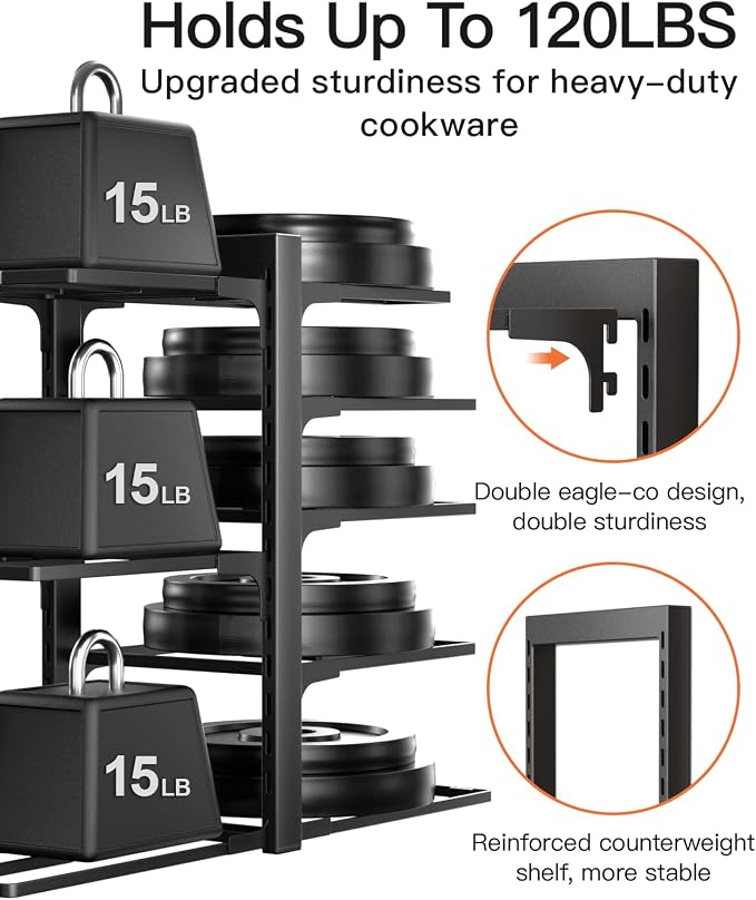 ORDORA Pots and Pans Organizer Rack - Image 5