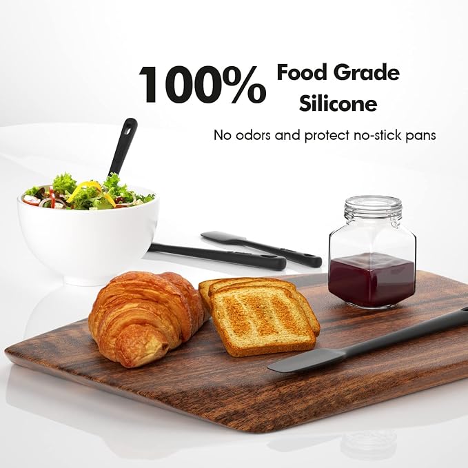ChefAide 4 Pieces Silicone Spatula Set, Food Grade Rubber Spatula, Upgrade - Image 5