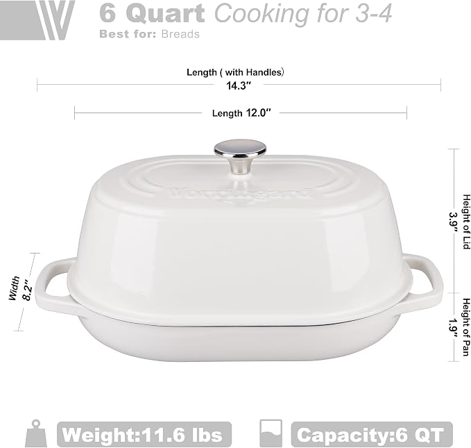 VORRINGARD Enameled Cast Iron Dutch Oven Pot - Image 2