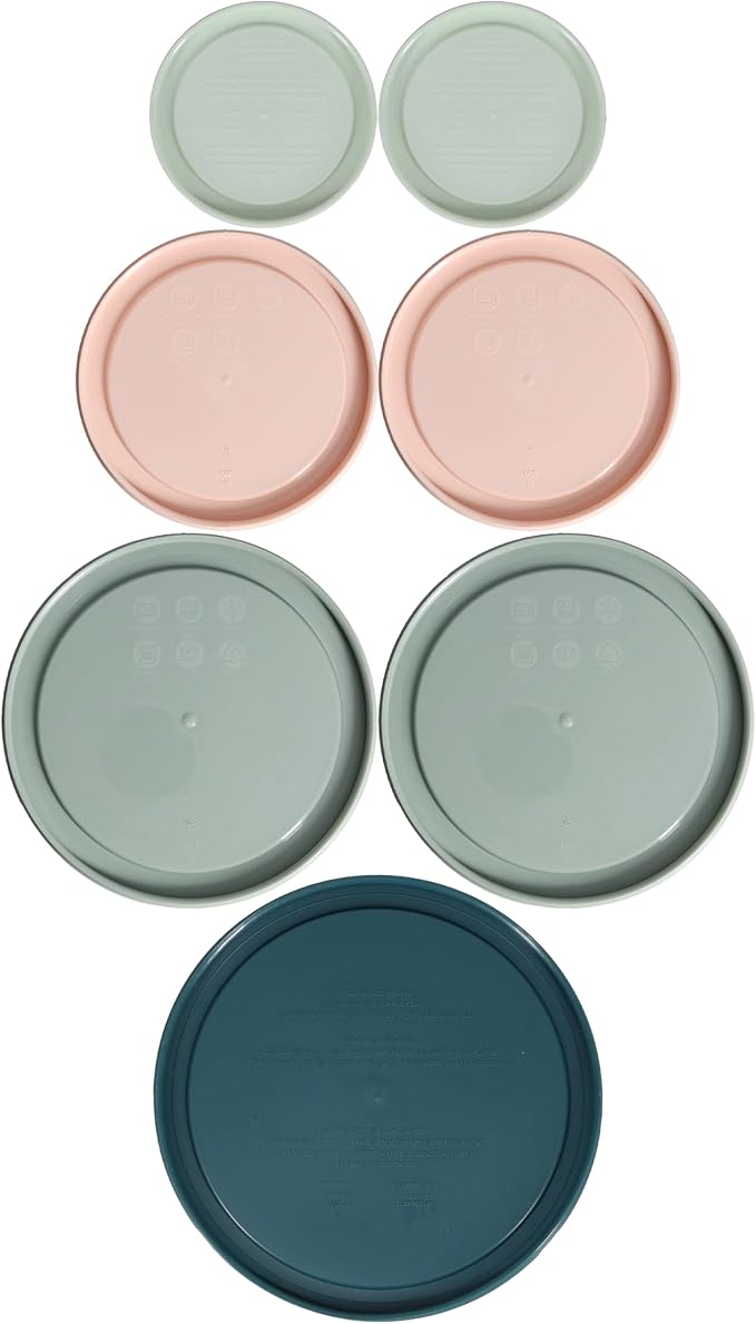 Pyrex 7202-PC 1 Cup White Mint, 7200-PC 2 Cup Rosewater Pink, 7201-PC 4 Cup - Image 2
