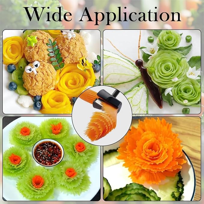 Vegetable Curler, Carrot Curler and Peeler, Spiral Shred Carving Slicer - Image 7