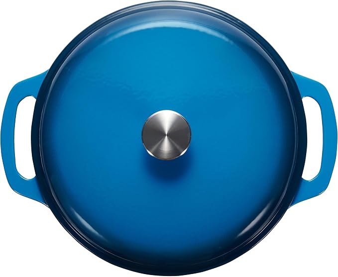 Amazon Basics Enameled Cast Iron Dutch Oven Pot - Image 3