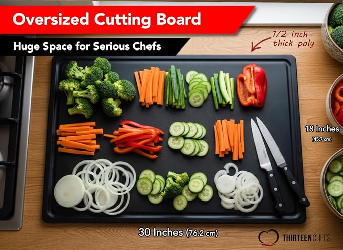 Thirteen Chefs Extra Large 30 x 18 Inch Grooved Cutting Board - Image 2
