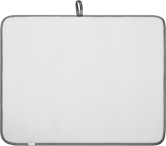 SUBEKYU Dish Drying Mat for Kitchen Counter, Absorbent Microfiber Dishes - Image 5