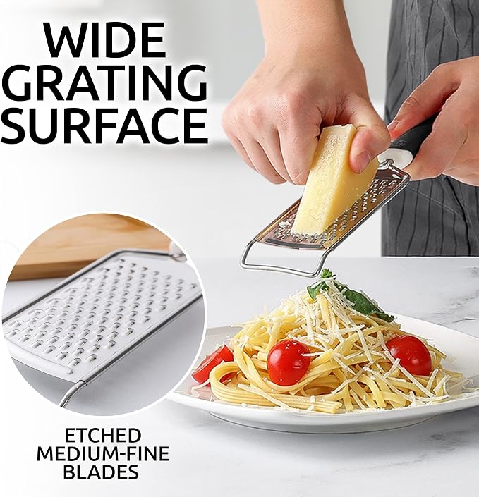 Zulay Kitchen Professional Cheese Grater Stainless Steel - Image 3