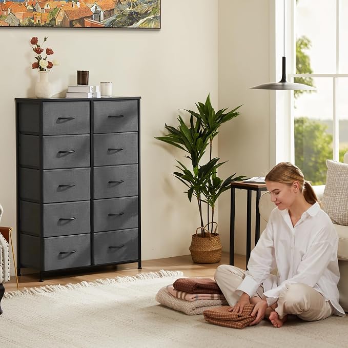 Sweetcrispy Dresser for Bedroom Tall Drawer Dresser Organizer Storage Drawers - Image 6
