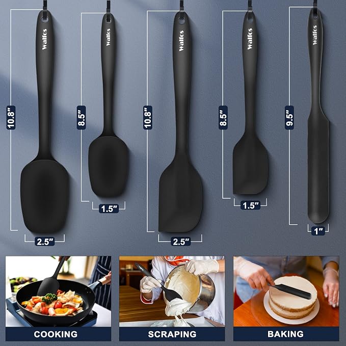 Walfos Silicone Spatula Set of 5 - Image 4