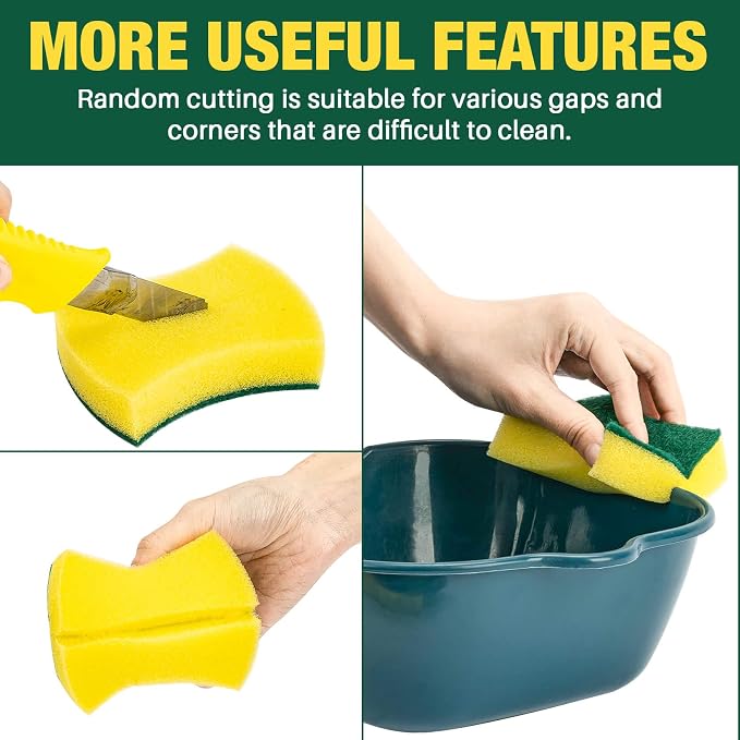MAQIHAN 18PCS Heavy Duty Scrub Sponge - Image 6