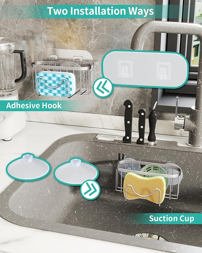 HapiRm Multifunctional Kitchen Sponge Holder - Image 3